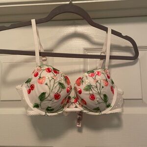 Victoria’s Secret Embroidered Strawberry Bra
